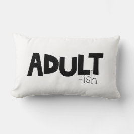 Almofada Lombar Preto-e-branco, citação engraçada dizendo