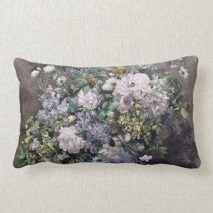 Almofada Lombar Primavera Buquê Vintage Pierre Auguste Renoir