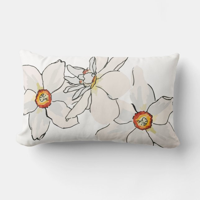 Almofada Lombar Primavera Daffodil Flower Pattern (Frente)