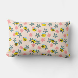 Almofada Lombar Primavera Honey Bee Travesseiro decorativo