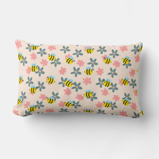 Almofada Lombar Primavera Honey Bee Travesseiro decorativo