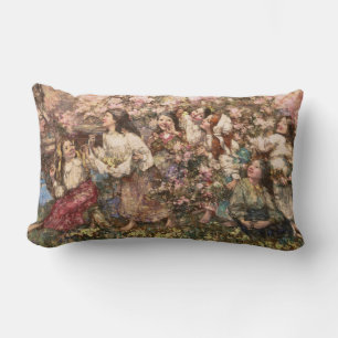 Almofada Lombar Primavera Rounlate (por Edward Atkinson Hornel)
