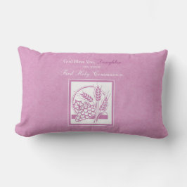 Almofada Lombar Primeira Comunhão da Filha, Rosa
