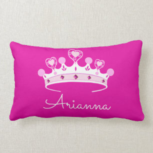 Almofada Lombar Princesa Coroa Costume Personalized do rosa quente