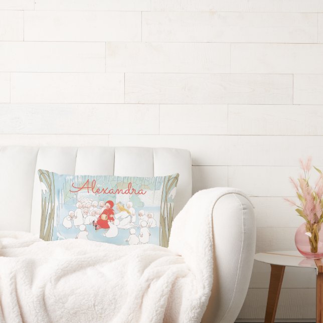 Almofada Lombar Princesa e Crianças de Neve Sibylle Von Olfers (Sofá)