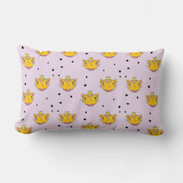 Almofada Lombar Princesa gatinha em roxo