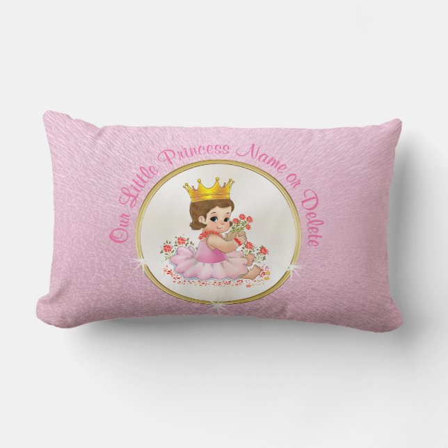 Almofada Lombar Princesa personalizada Descansar, seu texto ou (Frente)