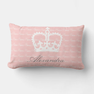 Almofada Lombar Princesa rosa-n-branca