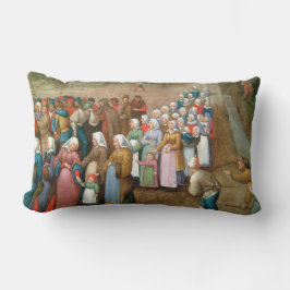 Almofada Lombar Procissão de Casamento Tradicional (Arte Vintage)