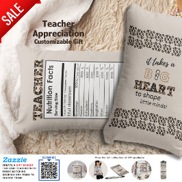 Almofada Lombar Professor Engraçado Fatos Nutricionais Presente Pe