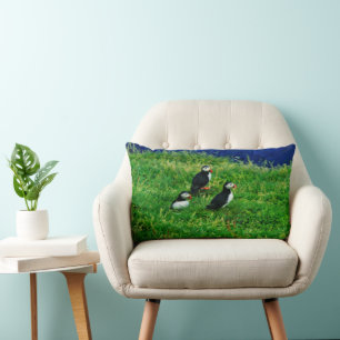 Almofada Lombar Puffins Lumbar Travesseiro