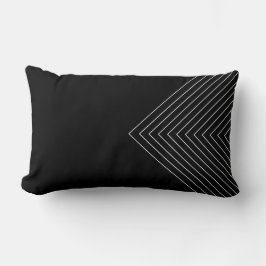 Almofada Lombar Quadrados aninhados brancos e pretos