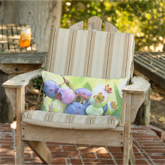 Almofada Lombar Quadro de Artes Aquáticas de Summer Blueberry