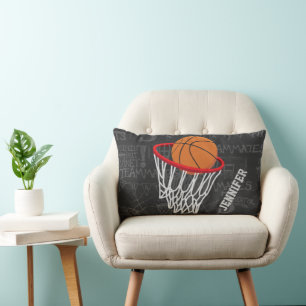 Almofada Lombar Quadro Personalizado de Basquete e Hoop