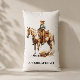 Almofada Lombar Quarto Estável de Cowgirl Acento Western
