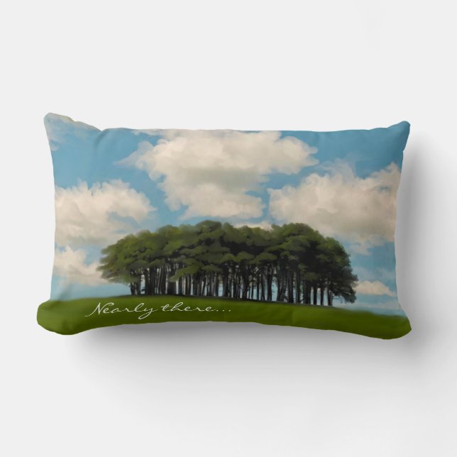 Almofada Lombar Quase há árvores que Cornydrive são o marco (Frente)