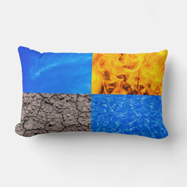 Almofada Lombar Quatro elementos (Frente)