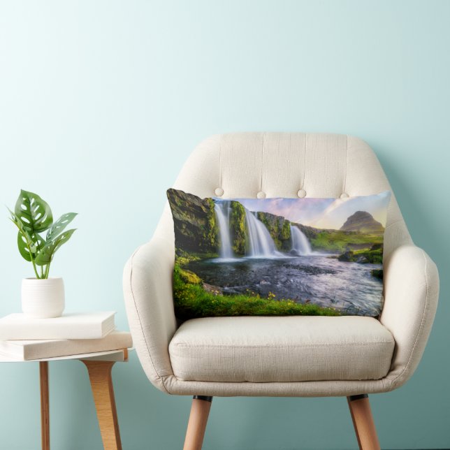 Almofada Lombar Quedas | Kirkjufellsfoss, Islândia (Cadeira)