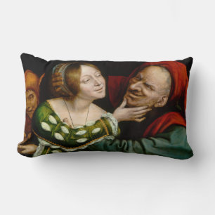 Almofada Lombar Quentin Matsys - Amantes Correspondentes