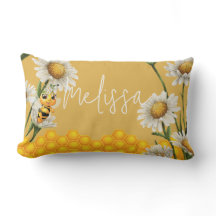 Querida Bee Honeycomb White Daisy Personalize