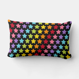 Almofada Lombar Rainbow Stars Coloful Decorative Throw Pillow