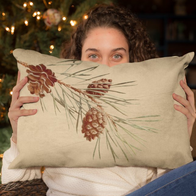 Almofada Lombar Ramificação da Árvore do Pino de Feriado de natais (Criador carregado)