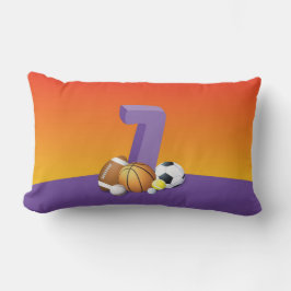 Almofada Lombar Rapariga 7 Birthday Sports Balls