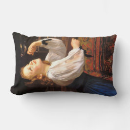 Almofada Lombar Rapariga com um Pássaro (por William-Adolphe Bougu