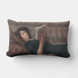 Almofada Lombar Rapariga lendo um livro (reformulando em um mergul