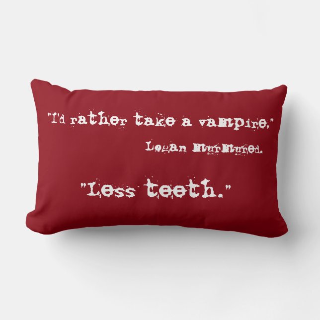 Almofada Lombar Rapinar menos dentes] no coxim lombar vermelho do (Frente)