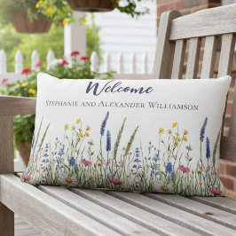 Almofada Lombar Realtor Closing Gift Wildflower Welcome Pillow