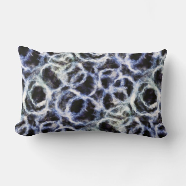 Almofada Lombar reciclado indigo shibori : (Frente)