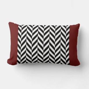 Almofada Lombar Red Herringbone Travesseiro reversível