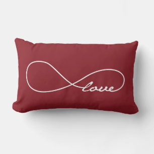 Almofada Lombar Red Love Infinity Travesseiro decorativo