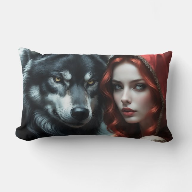 Almofada Lombar Red riding hood an his wolf  (Frente)