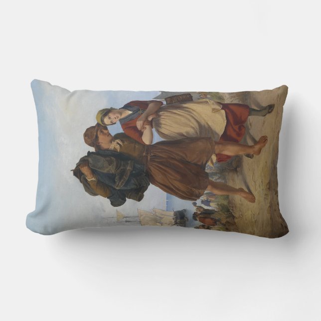 Almofada Lombar Regresso do pescador (por Rudolf Jordan) (Frente)