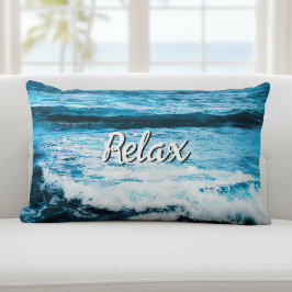 Almofada Lombar Relaxe Hawaii Turquoise Ocean Waves Fotografia