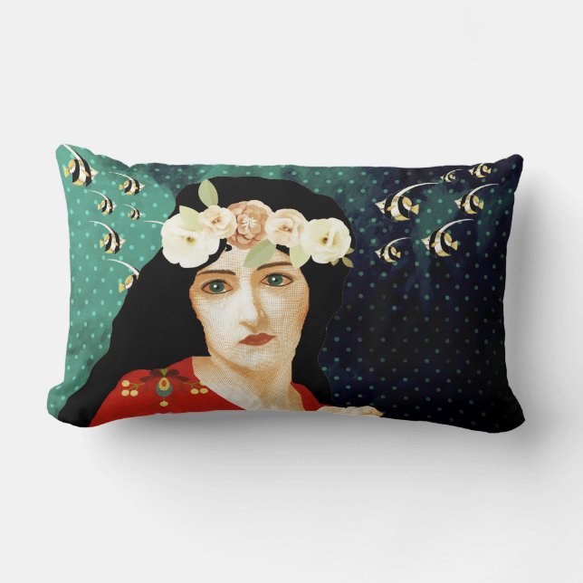 Almofada Lombar Retrato de Arte (Frente)