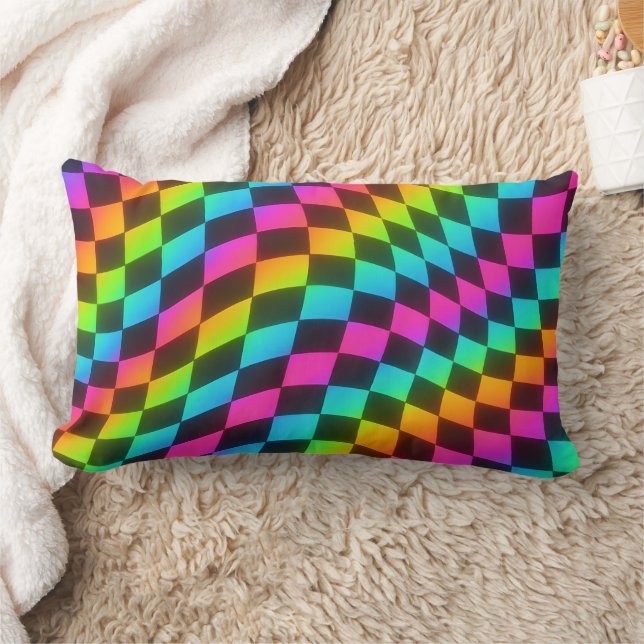 Almofada Lombar Retro Psychedelic Lumbar Vibe Pillow (Cobertor)