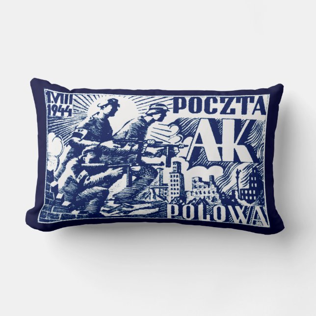 Almofada Lombar Revolta de Varsóvia em 1944 (Frente)