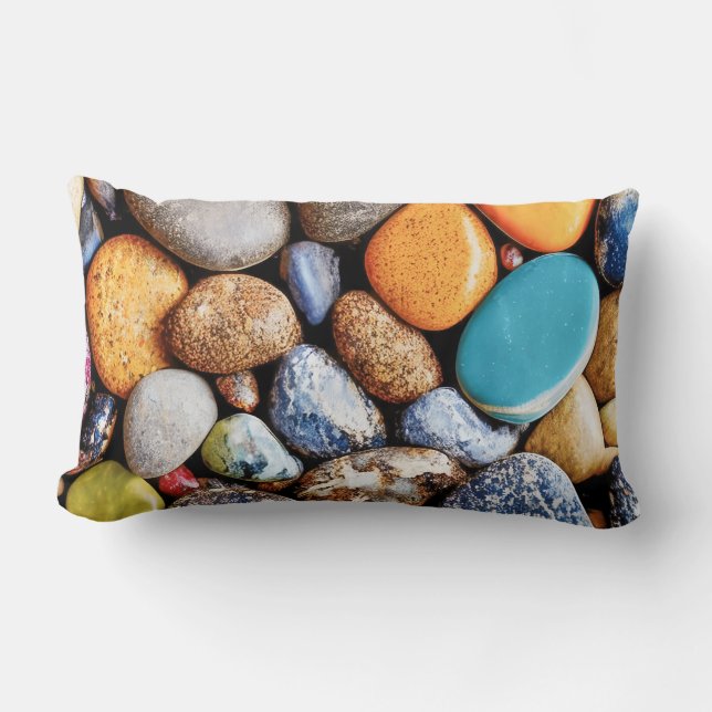 Almofada Lombar Rinestones em cores vivas do pastel (Frente)