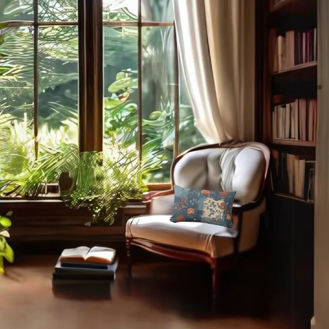 Almofada Lombar Rocker Triple Farmhouse Russo de Ferrugem Azul (Criador carregado)