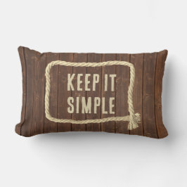 Almofada Lombar Rope Frame On Teak Wood Com Cotação