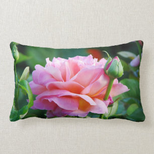 Almofada Lombar Rosa de chá inglês do jardim