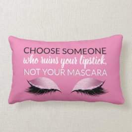 Almofada Lombar Rosa feminino inspirado das citações da composição