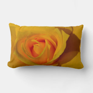 Almofada Lombar Rosa rosa romântico cor de rosa amarela