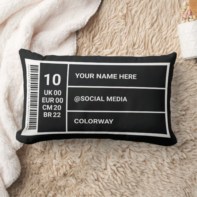 Almofada Lombar Rótulo de Caixa de Calçado Personalizável para dec (Cobertor)