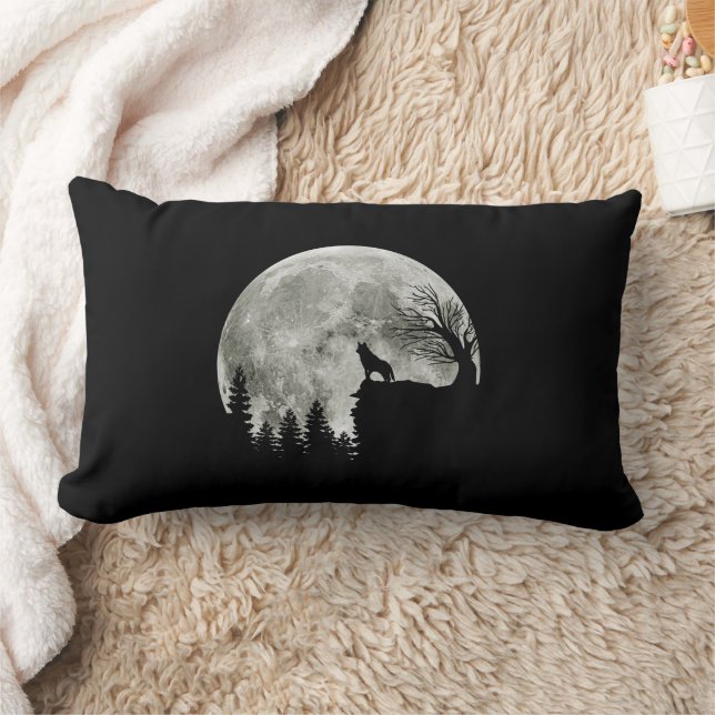 Almofada Lombar Rouco Em Montanha, Lua De Halloween Spooky (Cobertor)