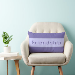 Almofada Lombar Roxo Elegante de Amizade Personalizada