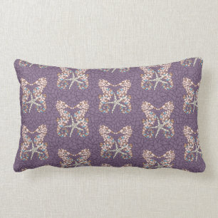 Almofada Lombar Roxo empoeirado do descanso de lance do mosaico do